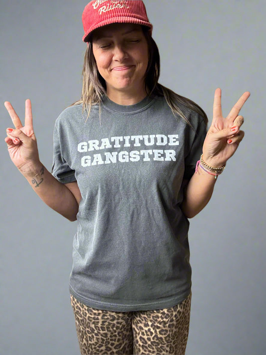Gratitude Gangster in Pepper Black