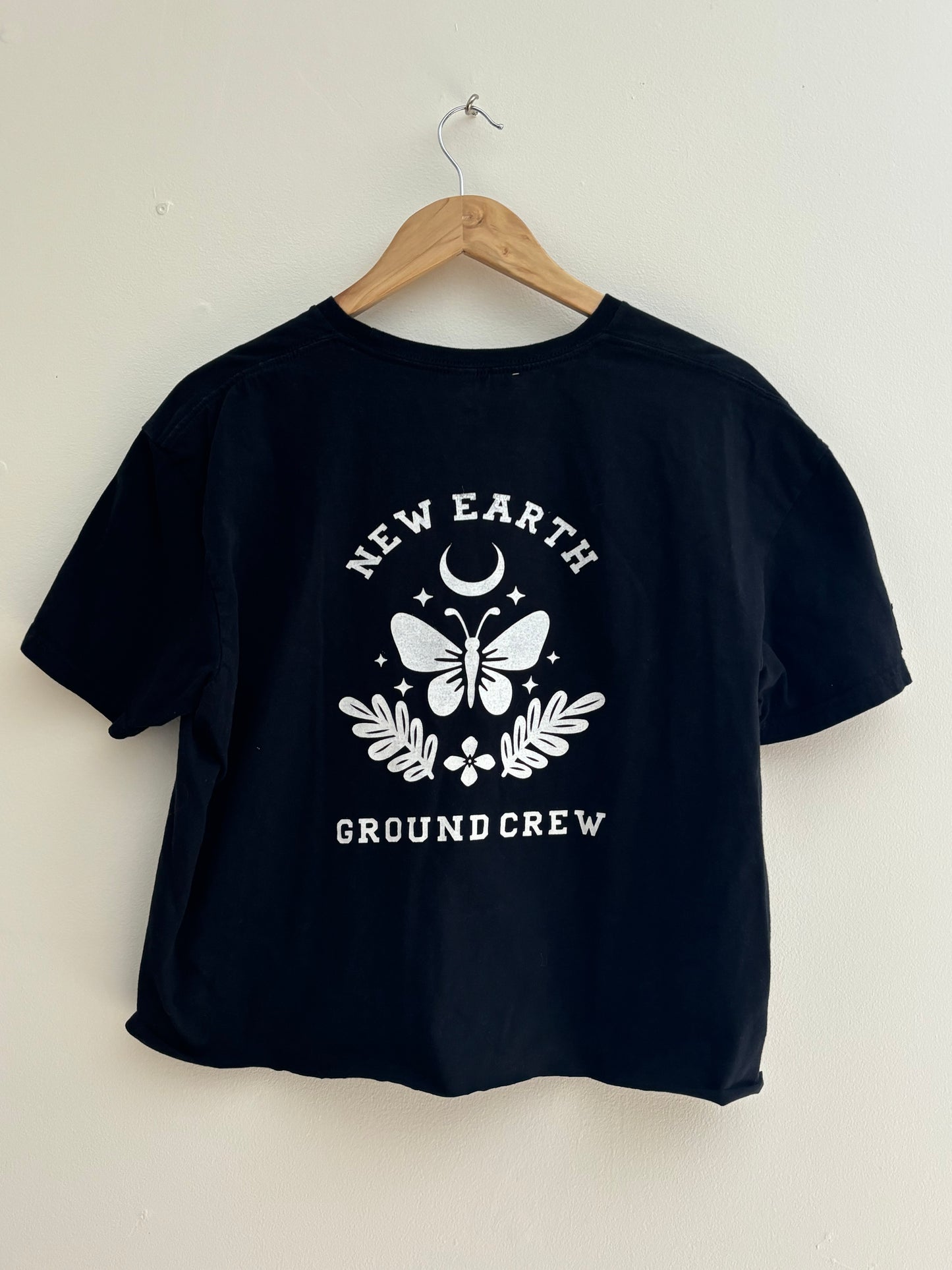 One of a Kind Upcycled Spiritual Streetwear New Earth T-shirt