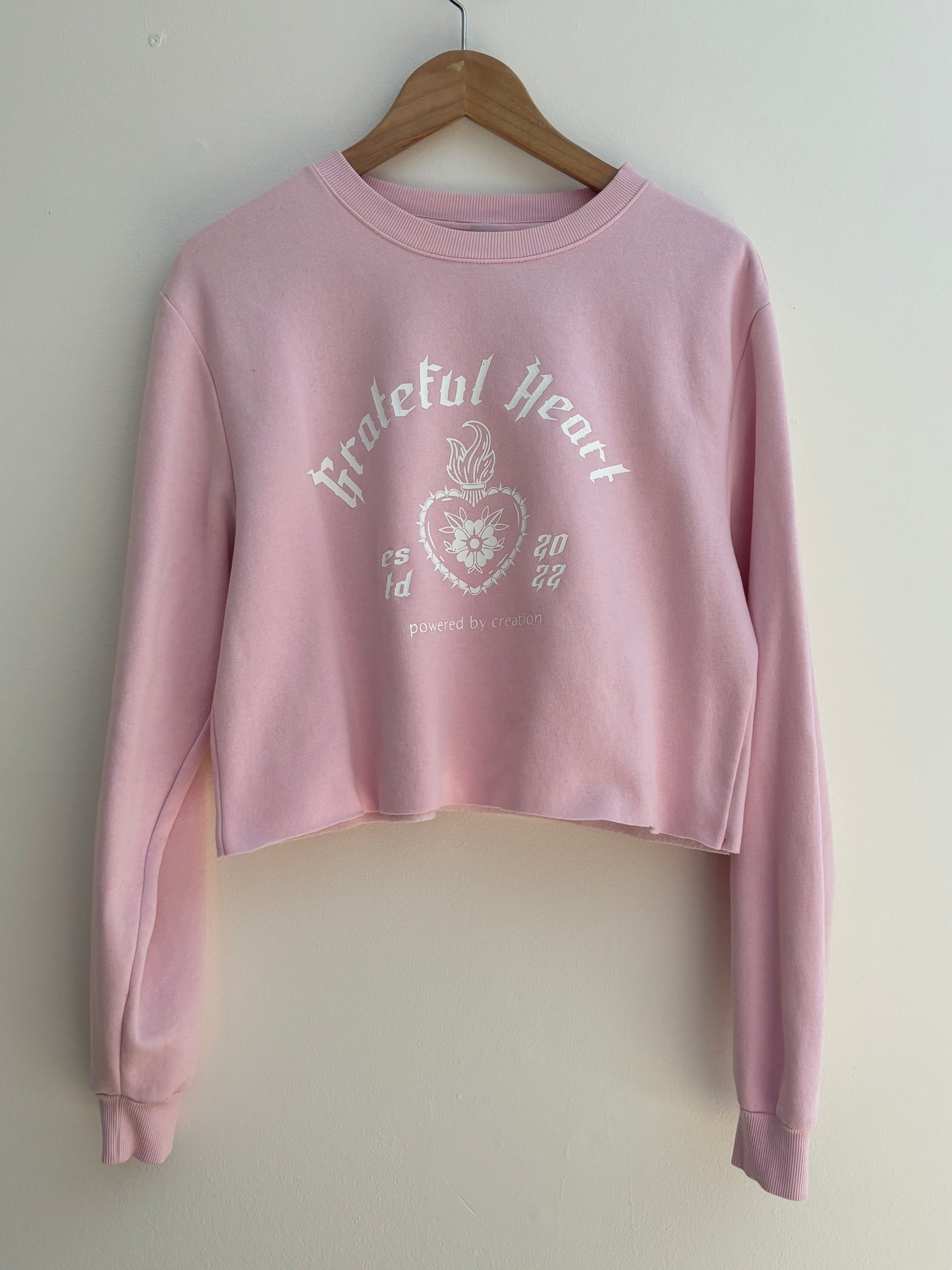 One of a Kind Spiritual Streetwear Pink Grateful Sweater